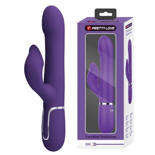Wibrator Króliczek Falin Dark Purple Pretty Love Fioletowy | 100% ORYGINAŁ| DYSKRETNA PRZESYŁKA
